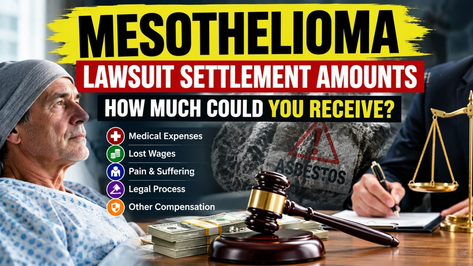 Mesothelioma Lawsuit Settlement Amounts: How Much Could You Receive?