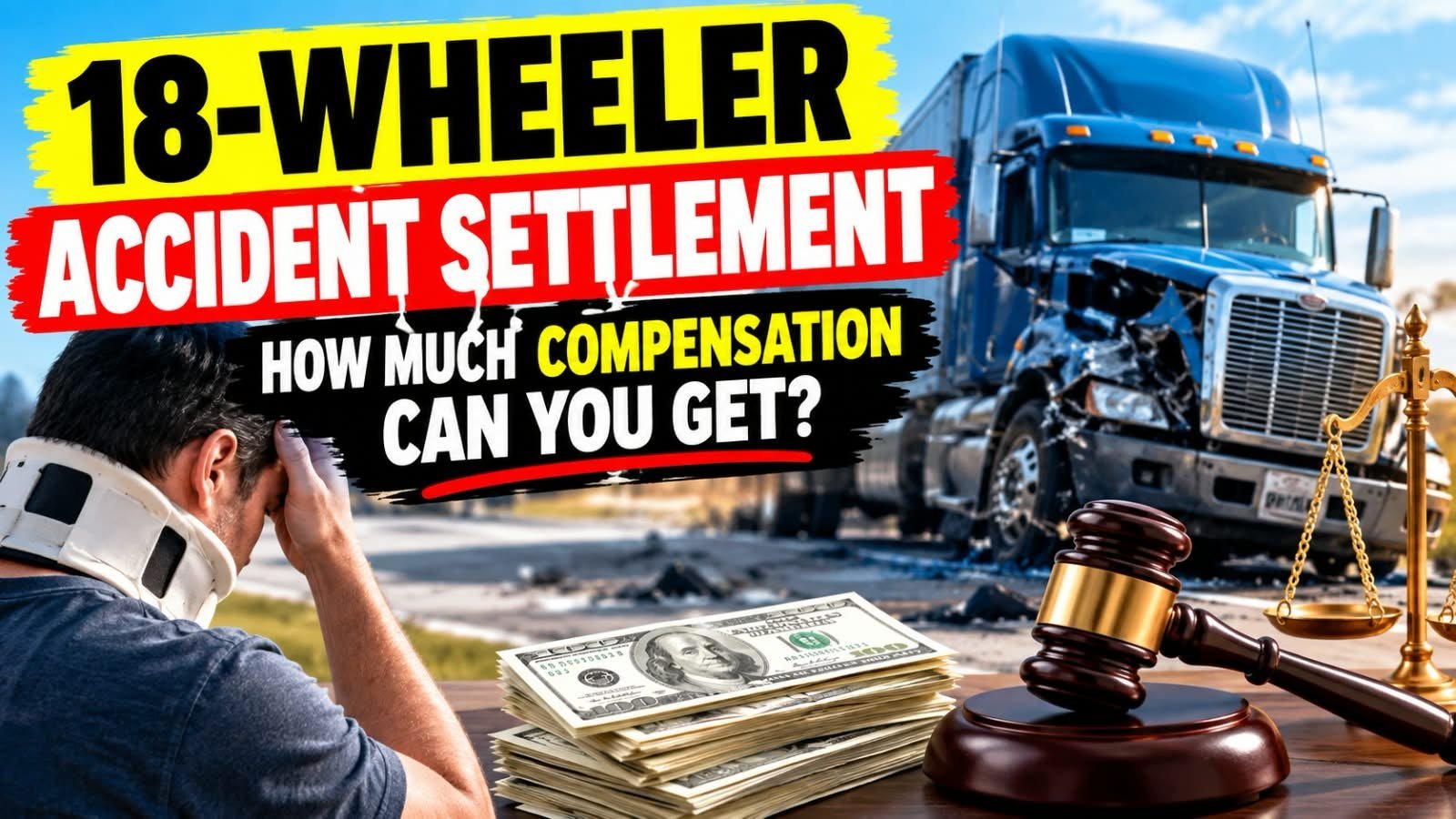 18-wheeler accident settlement : how much compensation can you get?